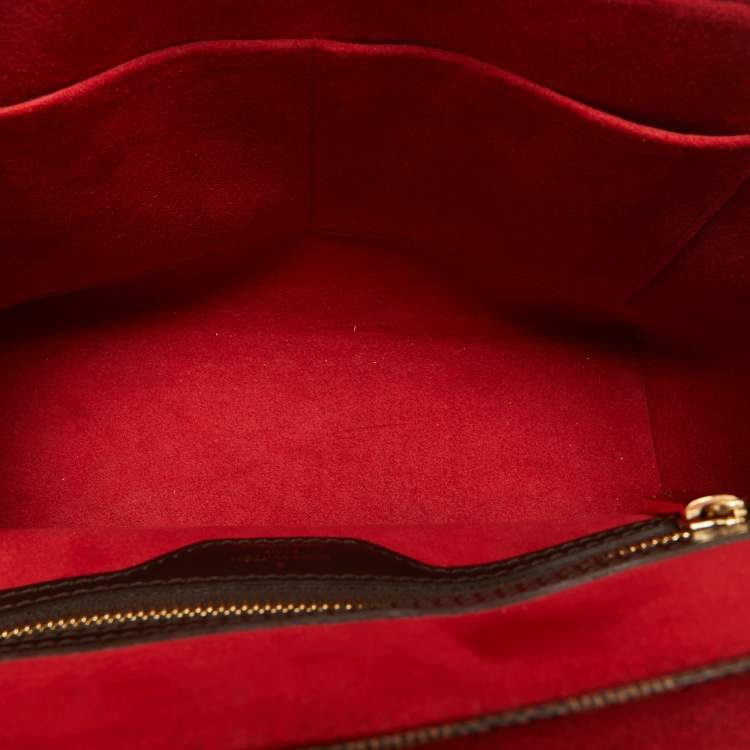 Pre Owned Louis Vuitton Damier Ebene Canvas Bergamo MM Bag
