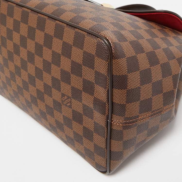 Pre Owned Louis Vuitton Damier Ebene Canvas Bergamo MM Bag