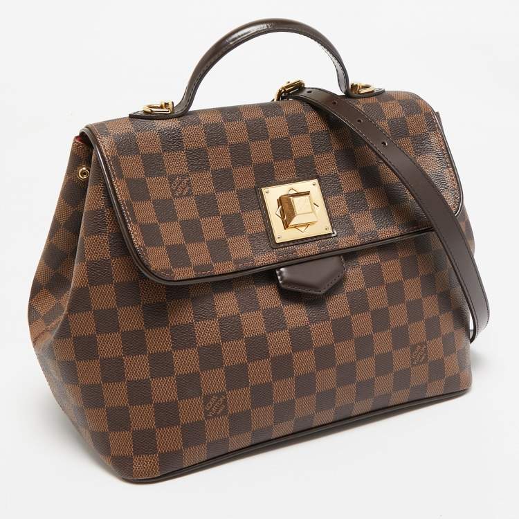Pre Owned Louis Vuitton Damier Ebene Canvas Bergamo MM Bag