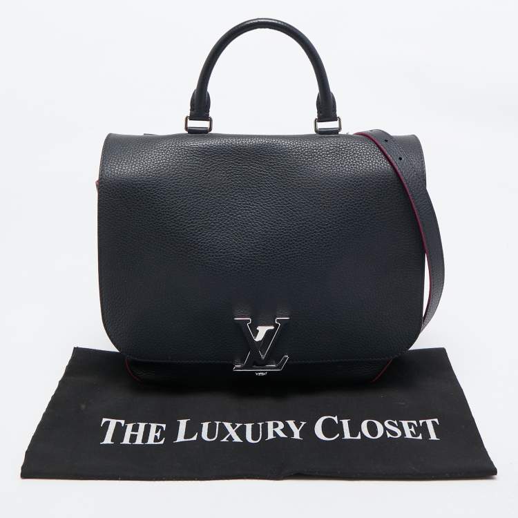 Pre Owned Louis Vuitton Blue Marine Leather Volta Bag