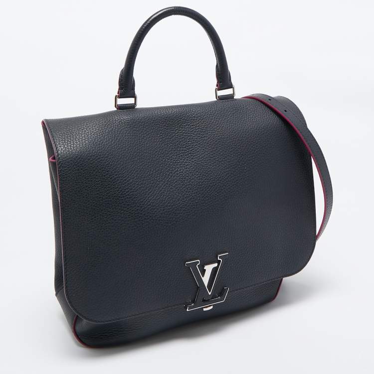 Pre Owned Louis Vuitton Blue Marine Leather Volta Bag