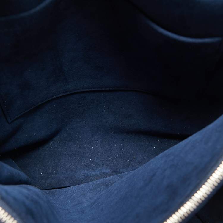 Pre Owned Louis Vuitton Blue Marine Leather Volta Bag