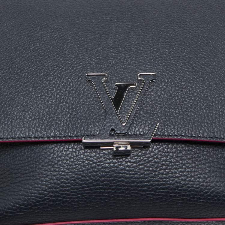 Pre Owned Louis Vuitton Blue Marine Leather Volta Bag