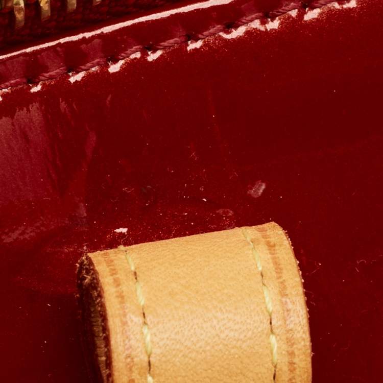Pre Owned Louis Vuitton Pomme D’amour Monogram Vernis Bellevue PM Bag