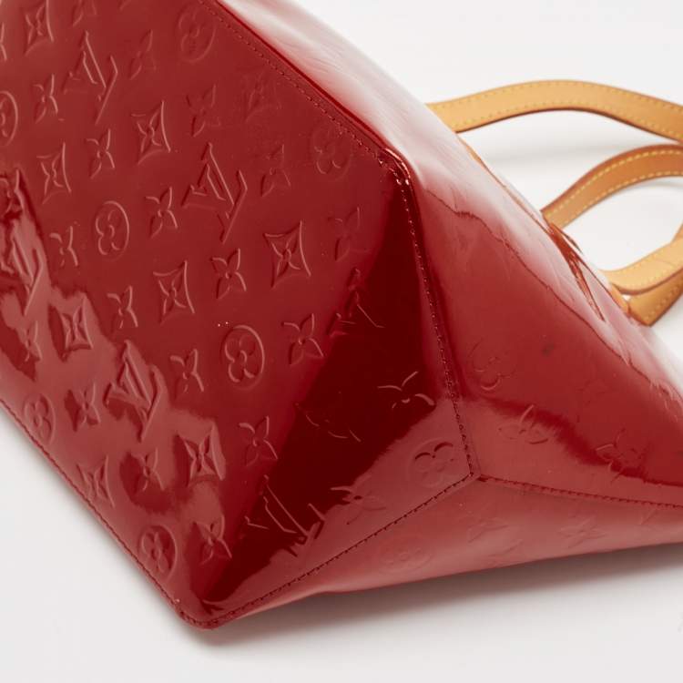 Pre Owned Louis Vuitton Pomme D’amour Monogram Vernis Bellevue PM Bag