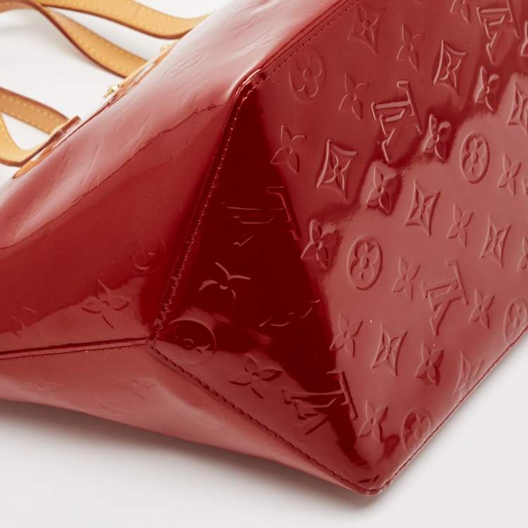 Pre Owned Louis Vuitton Pomme D’amour Monogram Vernis Bellevue PM Bag