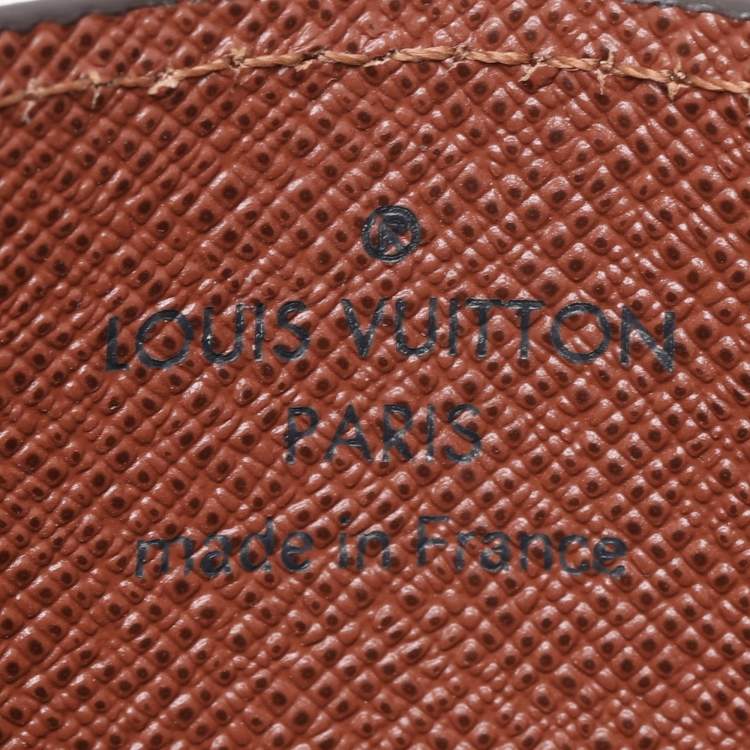 Pre Owned Louis Vuitton Brown Monogram Canvas Card Holder