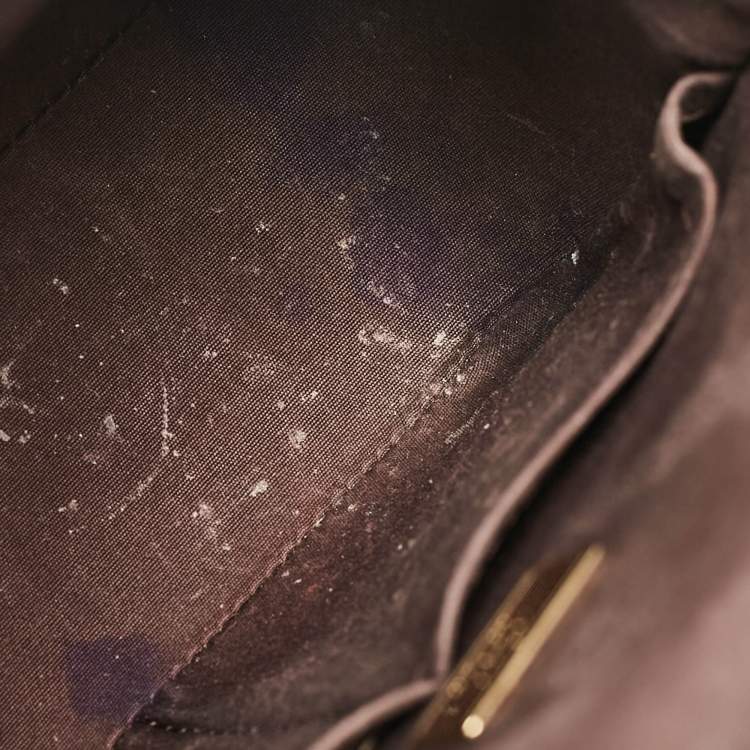 Pre Owned Louis Vuitton Amarante Monogram Vernis Pasadena Bag