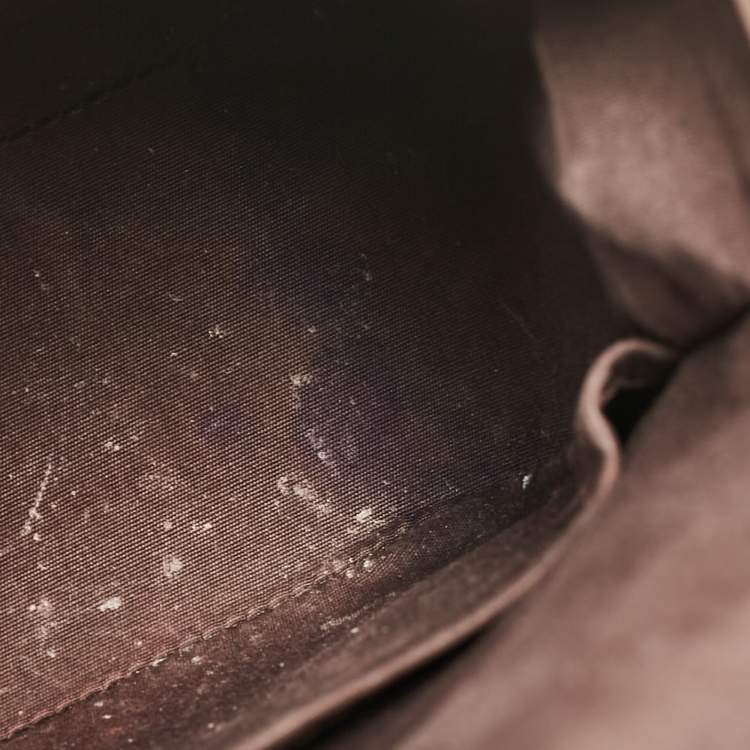 Pre Owned Louis Vuitton Amarante Monogram Vernis Pasadena Bag