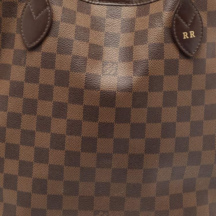 Pre Owned Louis Vuitton Damier Ebene Canvas Neverfull MM Bag