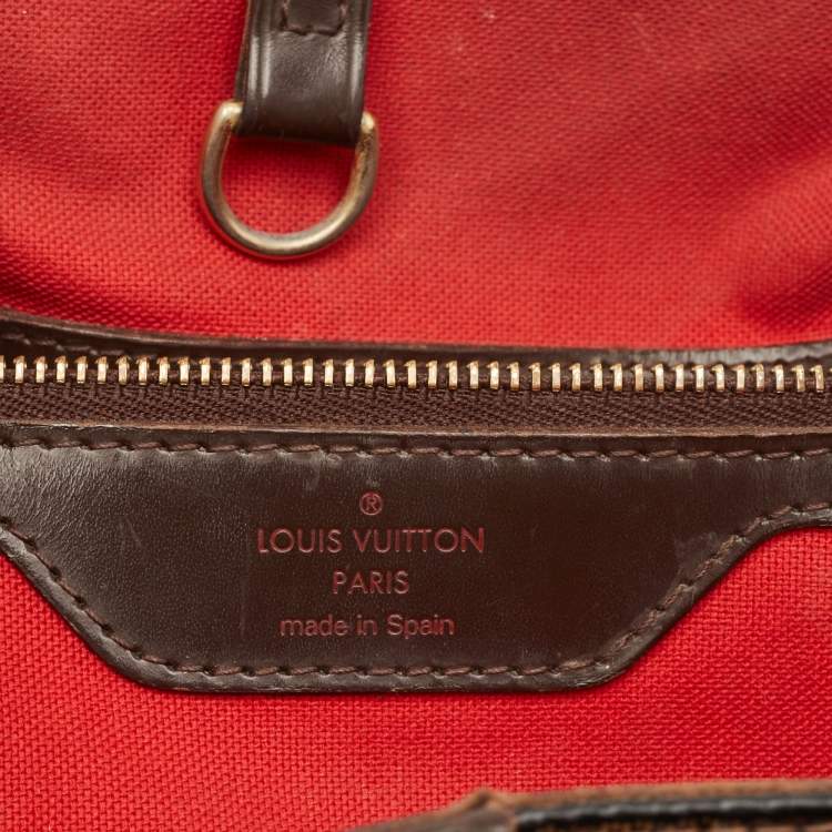 Pre Owned Louis Vuitton Damier Ebene Canvas Cabas Rivington GM Bag