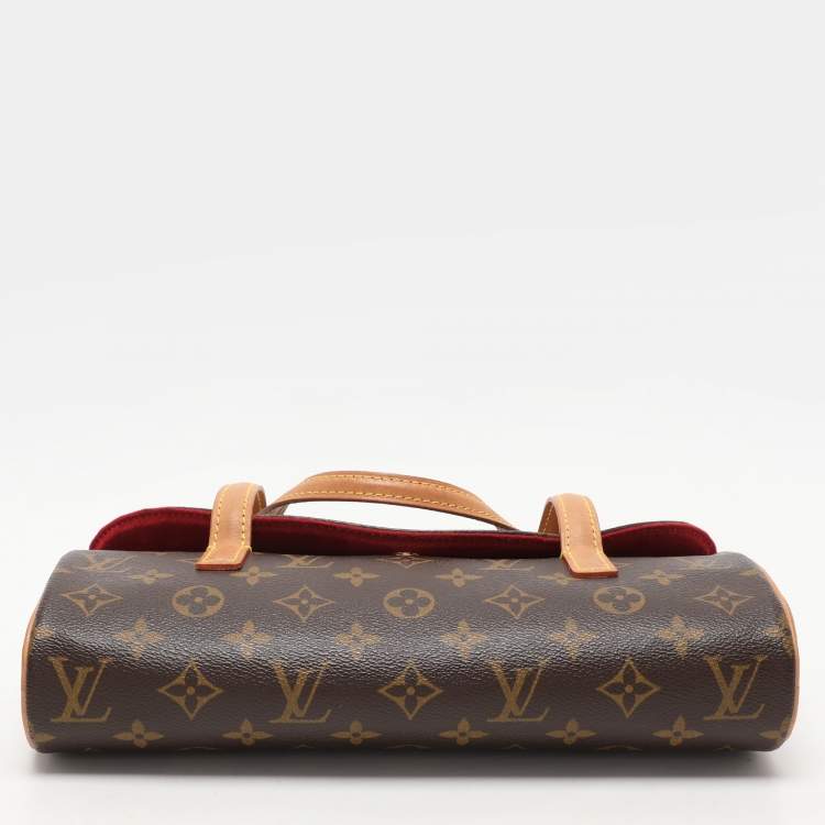 Pre Owned Louis Vuitton Monogram Canvas and Leather Sonatine Bag