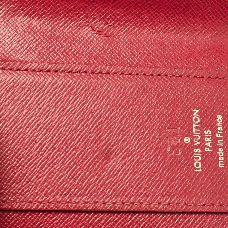 Pre Owned Louis Vuitton Magenta Monogram Canvas Zoe Wallet