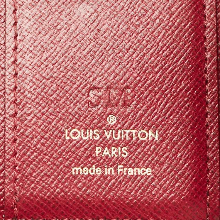 Pre Owned Louis Vuitton Magenta Monogram Canvas Zoe Wallet