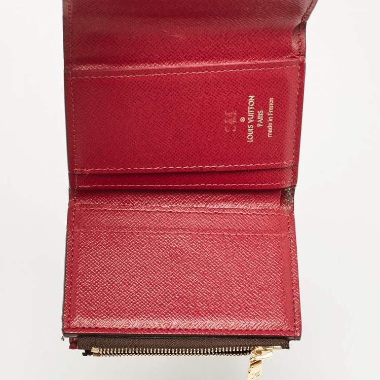 Pre Owned Louis Vuitton Magenta Monogram Canvas Zoe Wallet