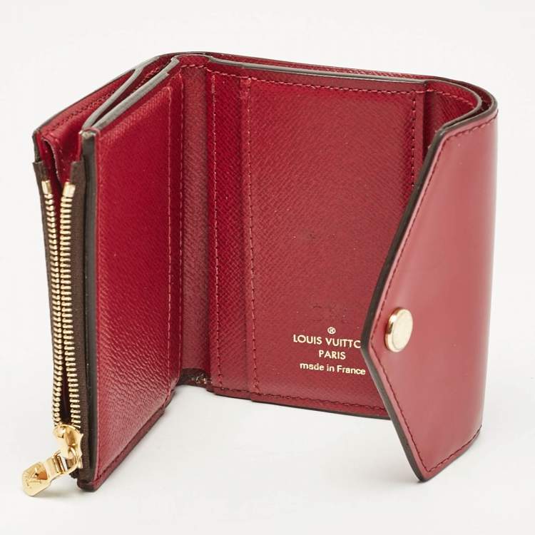 Pre Owned Louis Vuitton Magenta Monogram Canvas Zoe Wallet