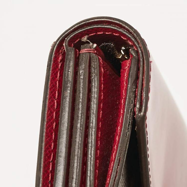 Pre Owned Louis Vuitton Magenta Monogram Canvas Zoe Wallet
