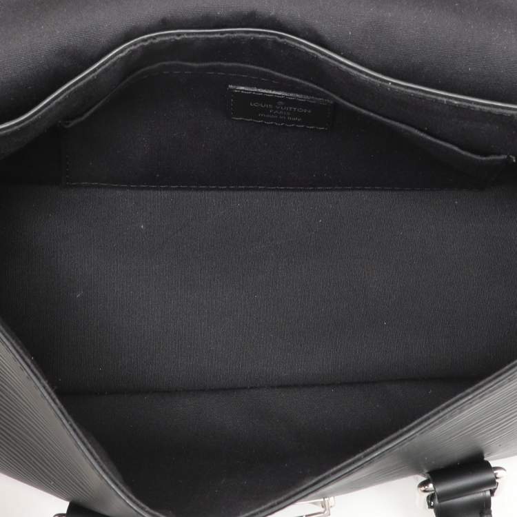 Pre Owned Louis Vuitton Black Epi Leather Segur PM Bag