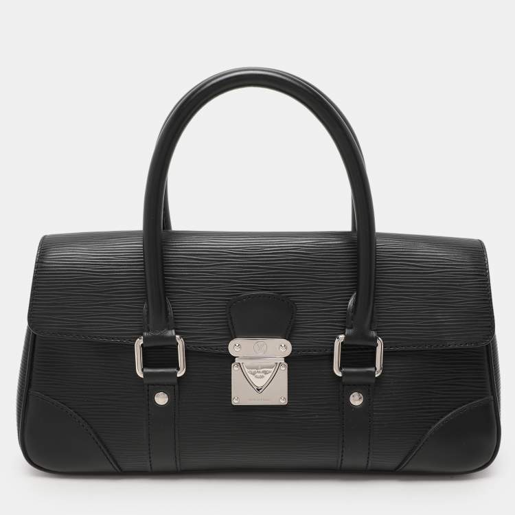 Pre Owned Louis Vuitton Black Epi Leather Segur PM Bag