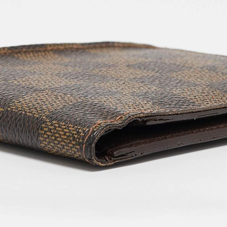 Pre Owned Louis Vuitton Damier Ebene Canvas Multiple Wallet