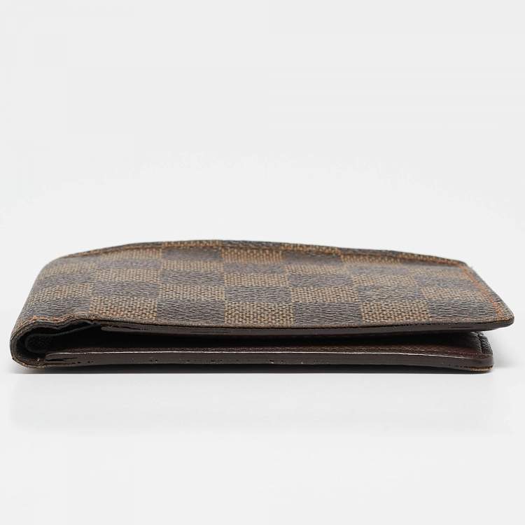 Pre Owned Louis Vuitton Damier Ebene Canvas Multiple Wallet