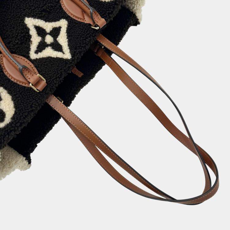 Pre Owned Louis Vuitton Dark Brown Monogram Teddy OnTheGo GM Tote Bag