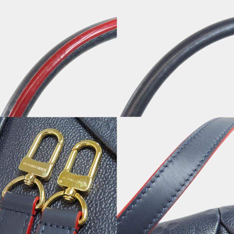 Pre Owned Louis Vuitton Marine Rouge Empreinte V Tote BB Handbag