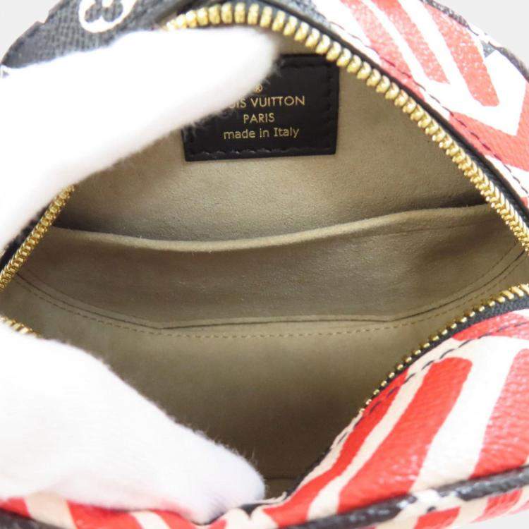Pre Owned Louis Vuitton Red Monogram Giant Boite Chapeau Souple Shoulder Bag