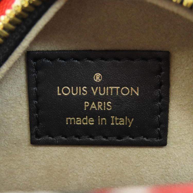 Pre Owned Louis Vuitton Red Monogram Giant Boite Chapeau Souple Shoulder Bag