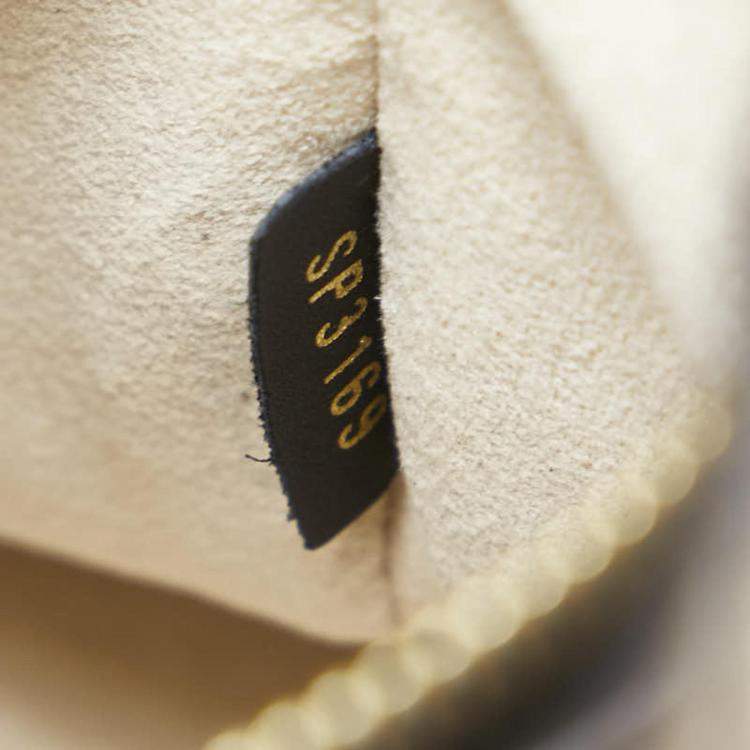 Pre Owned Louis Vuitton Ivory Black Orange Coated Canvas Leather Monogram Jungle Neonoe Shoulder Bag