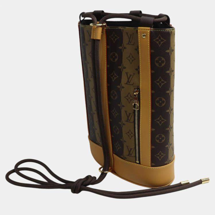 Pre Owned Louis Vuitton Monogram Stripe LV X Nigo Randonnee Shoulder Bag