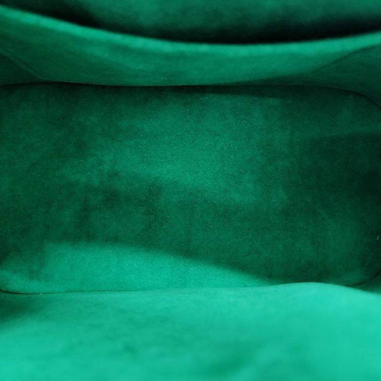 Pre Owned Louis Vuitton Green Epi Leather Alma BB Shoulder Bag