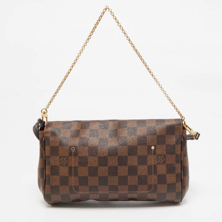 Pre Owned Louis Vuitton Damier Ebene Canvas Favorite MM Bag