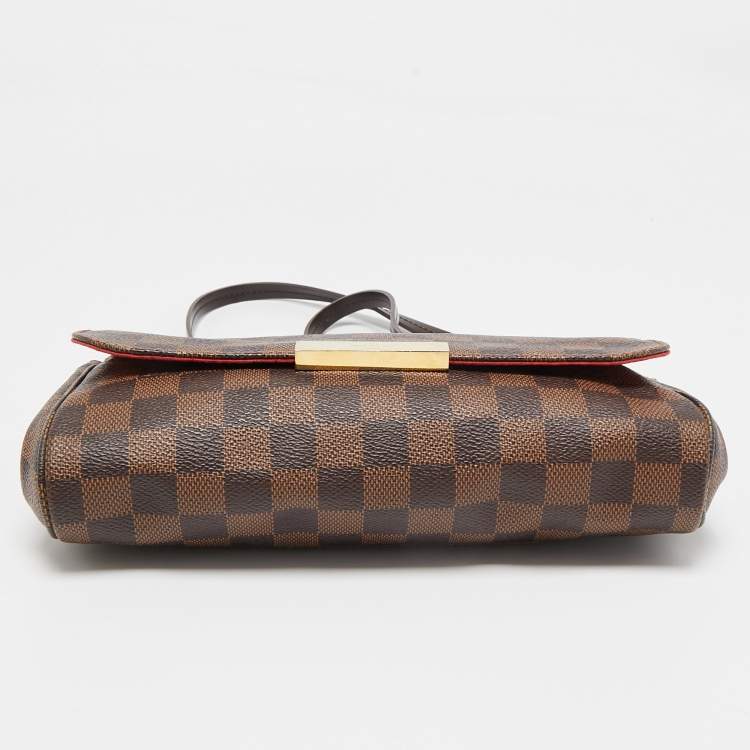 Pre Owned Louis Vuitton Damier Ebene Canvas Favorite MM Bag