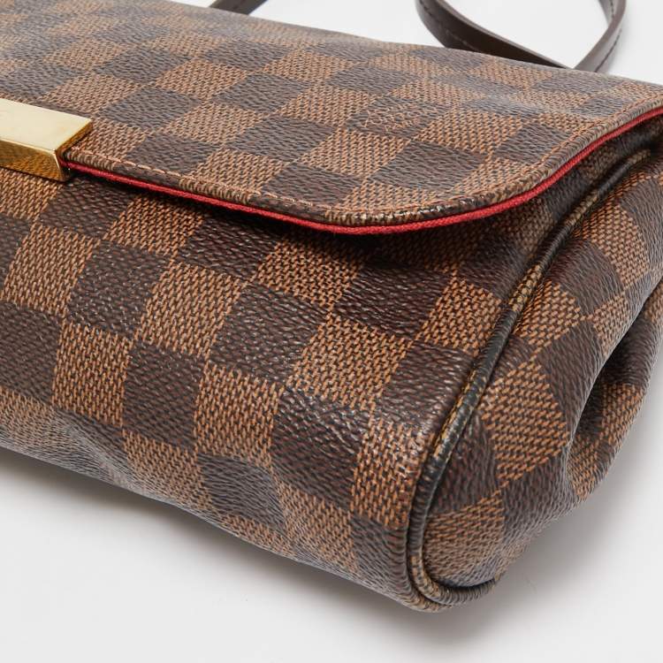 Pre Owned Louis Vuitton Damier Ebene Canvas Favorite MM Bag