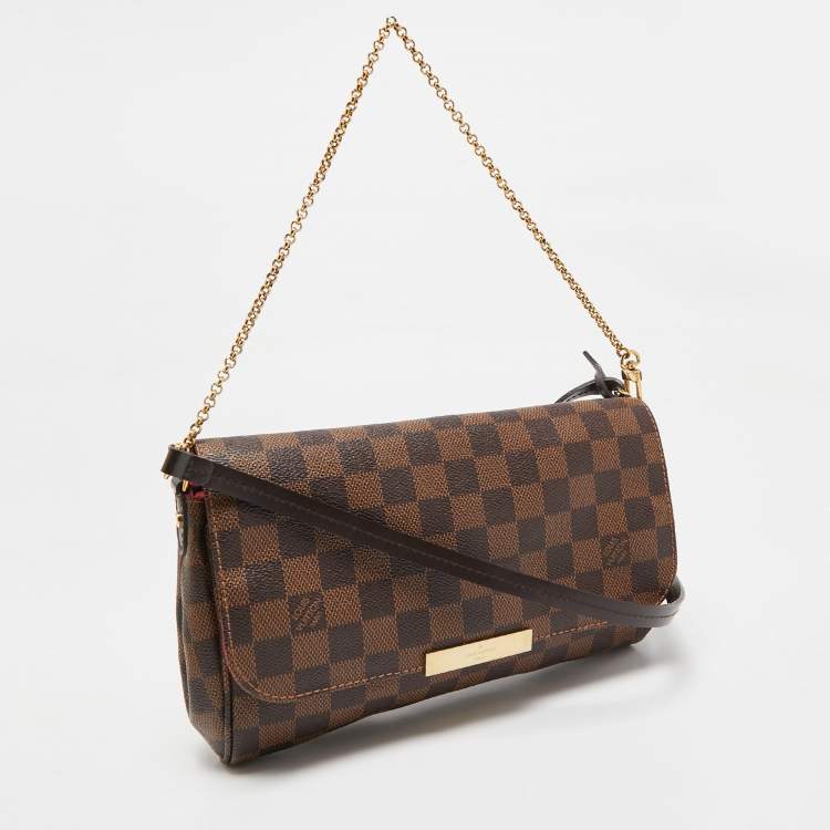 Pre Owned Louis Vuitton Damier Ebene Canvas Favorite MM Bag