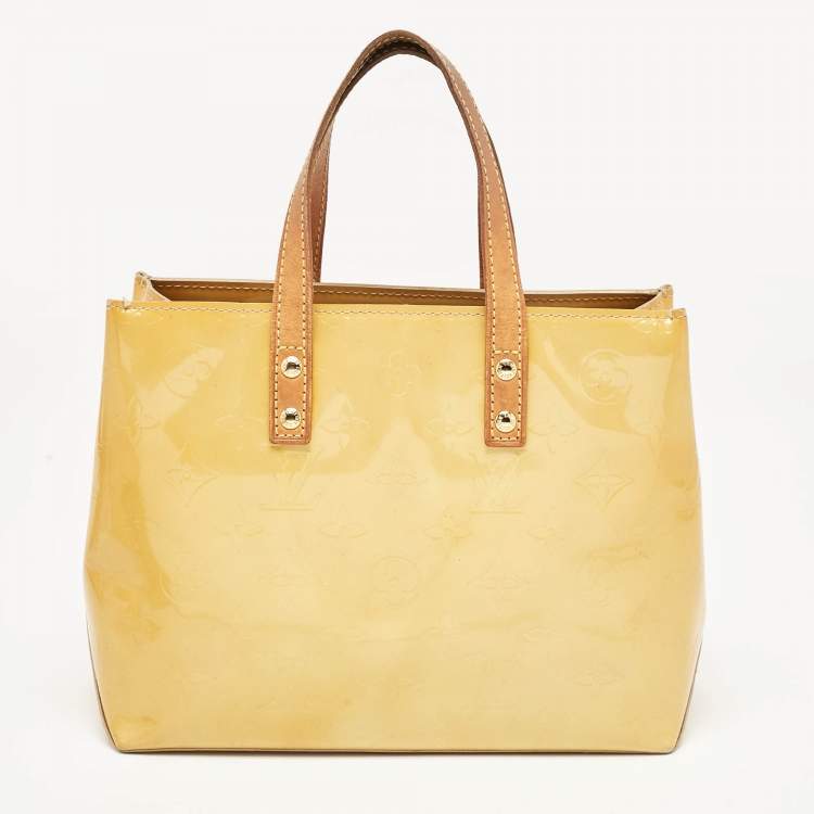 Pre Owned Louis Vuitton Marshmallow Monogram Vernis Reade PM Bag