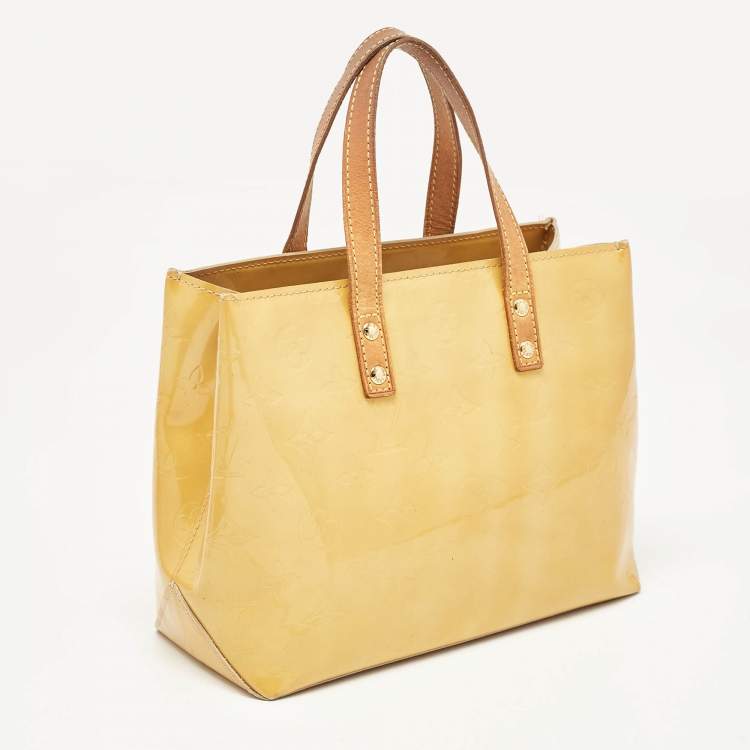 Pre Owned Louis Vuitton Marshmallow Monogram Vernis Reade PM Bag