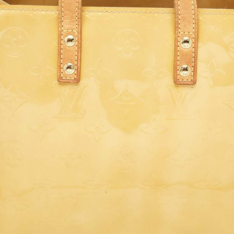 Pre Owned Louis Vuitton Marshmallow Monogram Vernis Reade PM Bag
