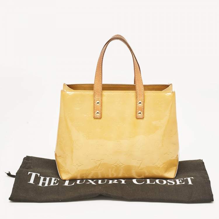 Pre Owned Louis Vuitton Marshmallow Monogram Vernis Reade PM Bag