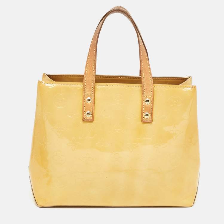 Pre Owned Louis Vuitton Marshmallow Monogram Vernis Reade PM Bag