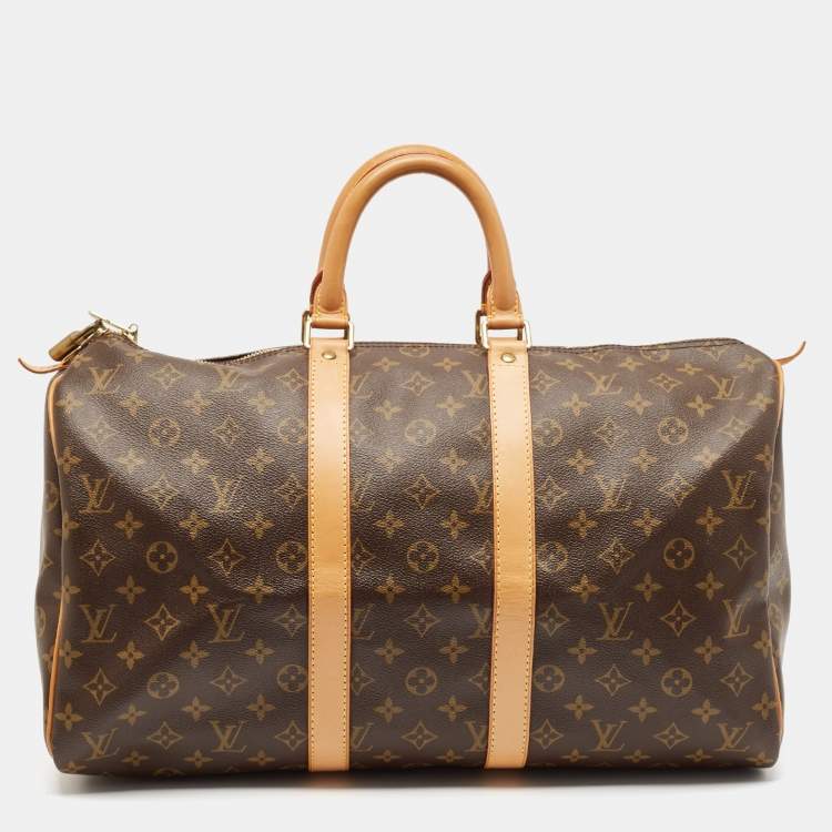 Pre Owned Louis Vuitton Monogram Canvas Keepall 45 Bag