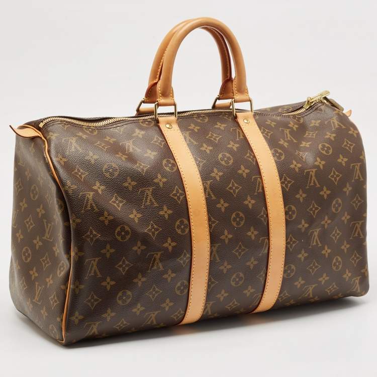 Pre Owned Louis Vuitton Monogram Canvas Keepall 45 Bag