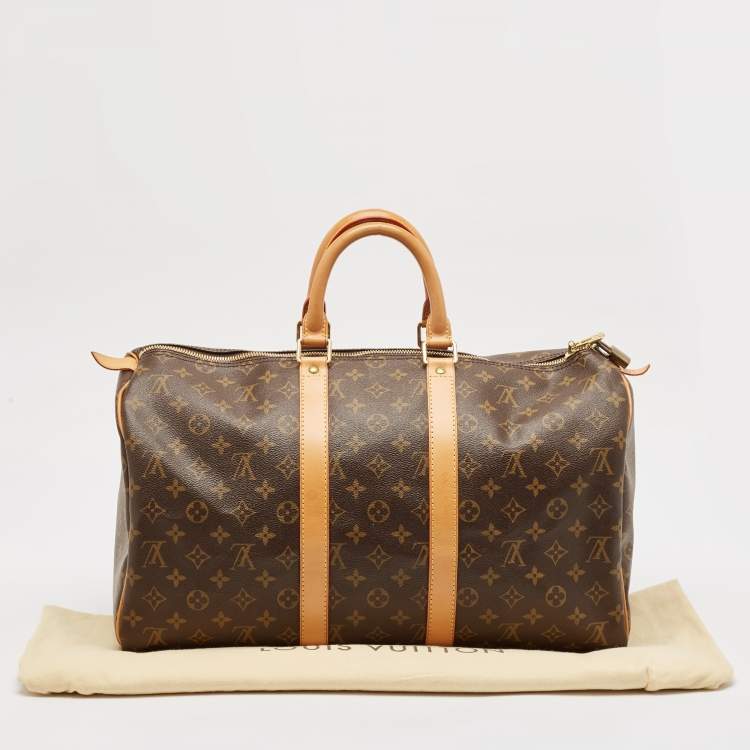 Pre Owned Louis Vuitton Monogram Canvas Keepall 45 Bag