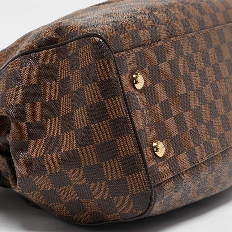 Pre Owned Louis Vuitton Damier Ebene Canvas Trevi GM Bag w/ Zippy Wallet