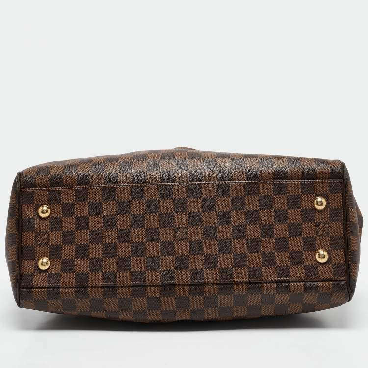 Pre Owned Louis Vuitton Damier Ebene Canvas Trevi GM Bag w/ Zippy Wallet