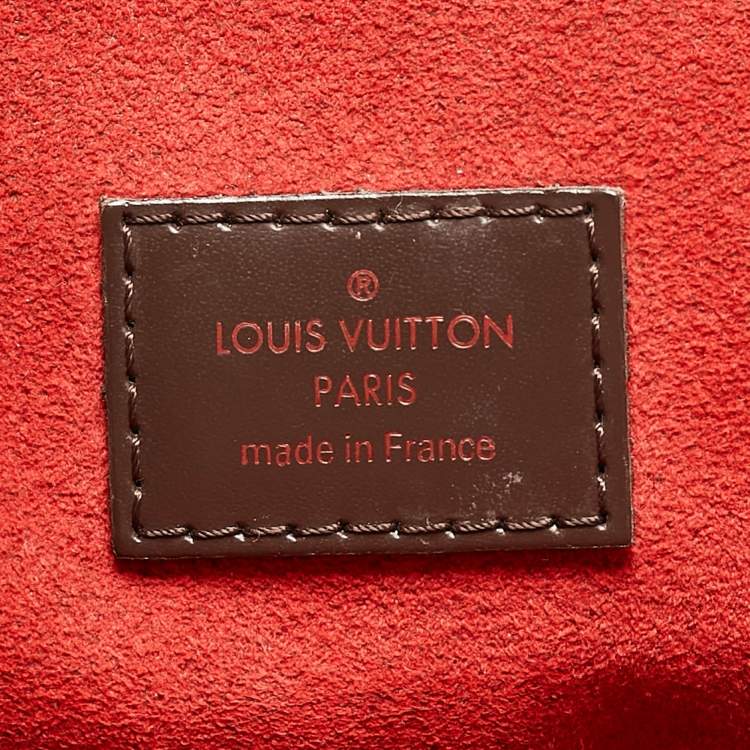 Pre Owned Louis Vuitton Damier Ebene Canvas Trevi GM Bag w/ Zippy Wallet
