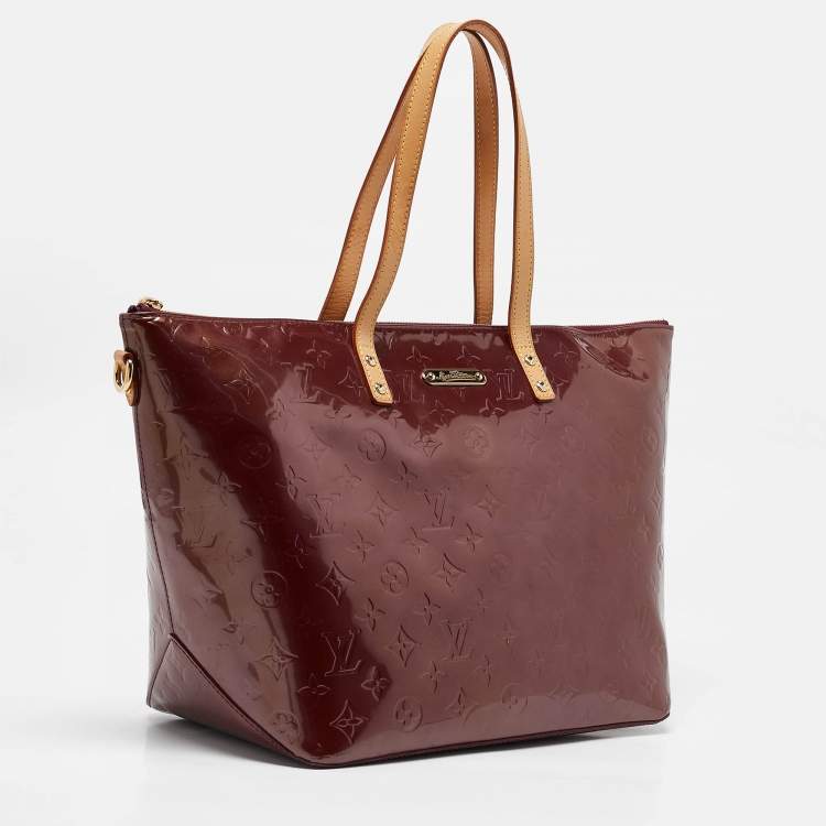 Pre Owned Louis Vuitton Violette Monogram Vernis Bellevue GM Bag