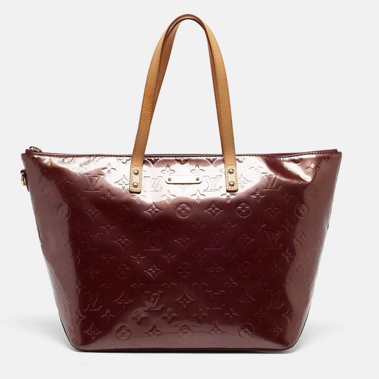 Pre Owned Louis Vuitton Violette Monogram Vernis Bellevue GM Bag