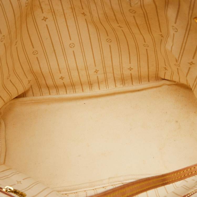 Pre Owned Louis Vuitton Damier Azur Canvas Neverfull MM Bag